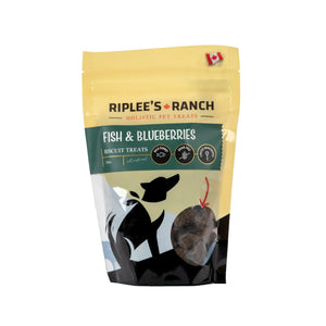 Riplee's Ranch Treats – TREATS – Wild Fish and Blueberries – Small Sized – Grain Free
